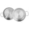 Korkmaz Perla 3 Piece 3.5 Liter Stainless Steel Casserole Steamer with Lid in Silver A1521 - alternate 5