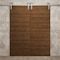 Sartodoors Modern Double Barn Door 48 x 80 inches, Ego 5000 Cognac Oak Veneer, 13FT Silver Rail Track Set, S EGO5000DB-S-DKO-48 - alternate 5