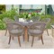 International Concepts Outdoor 7 Piece Teak Patio Furniture Set with a Table and 6 Chairs KODT-351RT-RBG-300-3 - alternate 6