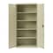 Hirsh Storage Cabinet, 72 in H, 36 in W, 18 in D, Recessed Twist, Keyed, Putty, 4 Shelves 22004 - alternate 16