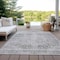 Homeroots 3' X 5' Gray And Ivory Oriental Washable Indoor Outdoor Area Rug 605115 - alternate 9