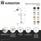 Kingston Brass Tub Wall Mount Rain Drop Shower System with Hand Shower, Polished Nickel CCK6176 - alternate 2