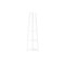 Homeroots 59" White Metal Four Tier Corner Bookcase 489785 - alternate 1