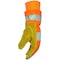Caiman Premium Split Cowhide Leather Palm Glove w/Hi-Vis Water Resistant Fabric Back, Heatrac Insulation 1353-5 - alternate 5