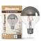 Bulbrite 40W Equivalent Warm White Light G25 Dimmable LED Half Chrome Light Bulb, 2PK 861425 - alternate 7
