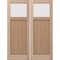 Doornmore CRF-P1G1, 74.5" x 98" ( 2x36" Door) Left Hand, Mahogany Top View Exterior Door CRF-P1G1-SW-3696_2_LI - alternate 1