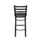 Holland Bar Stool Co 30" Stationary Bar Stool, Black Wrinkle, Graph Coal Seat 40030BW018 - alternate 9