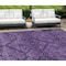Homeroots 9' X 12' Eggplant Purple And Plum Floral Washable Indoor Outdoor Area Rug 588892 - alternate 1