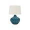 Homeroots 24" Blue Ceramic Gourd Table Lamp With Cream Empire Shade 545800 - alternate 1