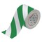 Brady ToughStripe Floor Marking Tape Roll, Diagonal Stripes, Green on White, 4in x 100ft, 100PK 132438 - alternate 1