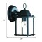 Homeroots Matte Black Hanging Glass Lantern Wall Light 398556 - alternate 5