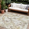 Homeroots 10' X 14' Ivory Gold And Brown Abstract Washable Indoor Outdoor Area Rug 600101 - alternate 1
