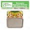 Ecoquality 40oz Rectangular Sugarcane Container With Sugarcane Lid, Compostable Bowl For Meals, 150PK EQCRTBWSL40-150 - alternate 7