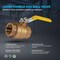 Everflow FIP Gas Ball Valve, Brass 1-1/2" FTGV-15F15F - alternate 3
