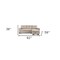 Homeroots 92" Beige Polyester Blend Convertible Futon Sleeper Sofa With Black Legs 544956 - alternate 13