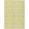 Homeroots 5' X 8' Yellow And Ivory Geometric Washable Indoor Outdoor Area Rug 613814 - alternate 8