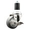 Service Caster 3.5 Inch 316SS Thermoplastic Rubber Swivel 1-3/4 Inch Stem Caster Brake SCC SCC-SS316EX20S3514-TPRB-TLB-134 - alternate 1