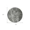 Homeroots 8' Charcoal Round Ikat Washable Indoor Outdoor Area Rug 576979 - alternate 7