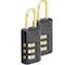 Master Lock Luggage/Briefcase Padlock, Brass, Side, PK2 646T - alternate 1