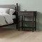 Homeroots 28" Dark Brown Solid Wood One Drawer Nightstand 722551 - alternate 3