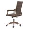 Homeroots Espresso and Bronze Adjustable Height Swivel Rolling Office Chair 556762 - alternate 8