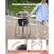 Vevor Charcoal Grill and Smoker Ceramic BBQ Smokers with 4 Wheels & Thermometer AU-18 - alternate 8