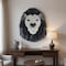 Homeroots 11.5" X 9.5" X 14" Origami Lion Head Wall Decoration 364252 - alternate 9