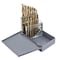 Drill America 15 Piece Cobalt Jobber Length Drill Bit Set, 1/16" - 1/2", DWDCO Series DWD15J-CO-SET - alternate 1
