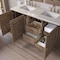 James Martin Vanities Portland 60" Double Vanity, Whitewashed Walnut, w/ 3 CM Siberian Silestone Top 620-V60D-WW-3SFR - alternate 9