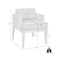 Armen Living Vivid Outdoor Patio Dining Chair in Light Eucalyptus Wood with Taupe Olefin Cushions LCVISIEUCTP - alternate 7