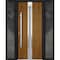 Vdomdoors Steel Door Deux 1744 Natural Oak 2 Sidelight Exterior Black Windows Stainless Inserts Single Modern DEUX1744EXD-OAKB-W14+36+14xH80-RH-O - alternate 13