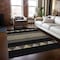 Homeroots 8' X 10' Black Ivory And Wheat Southwestern Washable Indoor Outdoor Area Rug 613888 - alternate 9