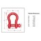 Mytee Products 7/16 in Anchor Shackle Forged Carbon Steel w/ Alloy Screw Pin WLL # 1.5 Tons, 20PK SHACKLE-ANCHOR-SP-716x20 - alternate 7