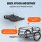 Vevor Bike Cargo Trailer Bicycle Carrier Storage Cart 275 lbs Load Carbon Steel CT910 - alternate 7