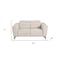 Homeroots 64in Cream and Black Italian Leather Power Reclining Loveseat 720521 - alternate 8