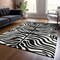 Homeroots 5' X 8' Black And Ivory Animal Print Washable Indoor Outdoor Area Rug 600589 - alternate 7