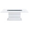 Homeroots 79" White Faux Crystals Glass and Wood Pedestal Base Dining Table 564902 - alternate 13