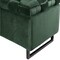 Homeroots 16" Hunter Green Upholstered Velvet Bench with Flip top 530664 - alternate 9
