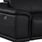 Homeroots 107" Black Top Grain Leather Reclining USB Sofa 643696 - alternate 7