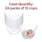 Smarty Had A Party 2 oz. Clear Small Disposable Plastic Concave Cups (288 Cups), 288PK 2633-CASE - alternate 8