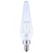Satco 2 Watt Prismatic HX11 LED - 2700K CCT - Candelabra Base - 120 Volt - Clear Finish - 2-Card, PK2 S12140 - alternate 1