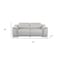 Homeroots 76in Light Gray and Silver Italian Leather Power Reclining Loveseat 720518 - alternate 10