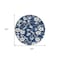 Homeroots 8' Navy Blue And Ivory Round Floral Washable Indoor Outdoor Area Rug 599900 - alternate 7