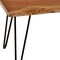 Homeroots 42" Natural And Black Solid Wood And Iron Coffee Table 493316 - alternate 5