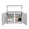 Koolmore 48 in. Commercial Refrigerated Prep Station with Sneeze Guard and Buffet Slide, 9 Pans with Covers KM-RBT-48CSFG - alternate 9