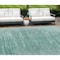 Homeroots 8' X 10' Aqua And Teal Blue Abstract Washable Indoor Outdoor Area Rug 587629 - alternate 1