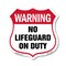 Signmission Pool Safety Shield Sign Warning No Lifeg, 18 Inch X 18 Inch, Plastic Sign SHI-P-18-431 - alternate 1