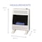 Procom Heating Natural Gas Ventless Blue Flame Heater With Base Feet - 20,000 BTU, Manual Control MN200HBA-B - alternate 8