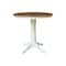 Whitewood Industries Rectangular Fixed Top Table W/ 2 Counter Height Stools, 36 in W, 35.9 in L, 36 in H, Parawood, 3 K79-36RT-27B-S6132-2 - alternate 3