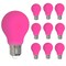 Bulbrite 25-Watt Equivalent Ceramic Pink Color A19 Weatherproof Outdoor E26 Medium Base LED Light Bulb, 10PK 862317 - alternate 1